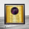 Сертификат на звезду на металле в рамке №27 (31 см) Фото № 1